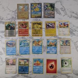 Pokemon Set Of 18 Trading Cards, Pawnot, Flying Pikachu, Alolan Exeggutor